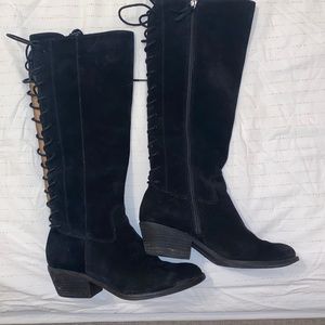 Soft suede boots